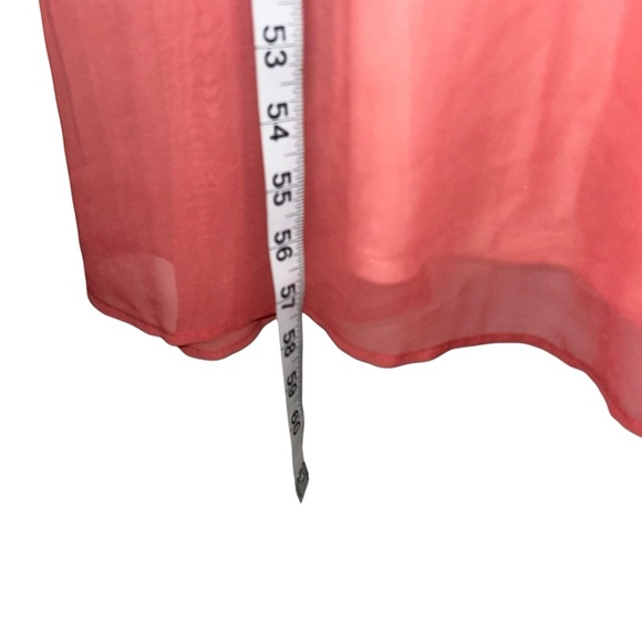 Two-tone White & Pink Long Dress LC Lauren Conrad Flowy Design Womens Size Small - Picture 3 of 4